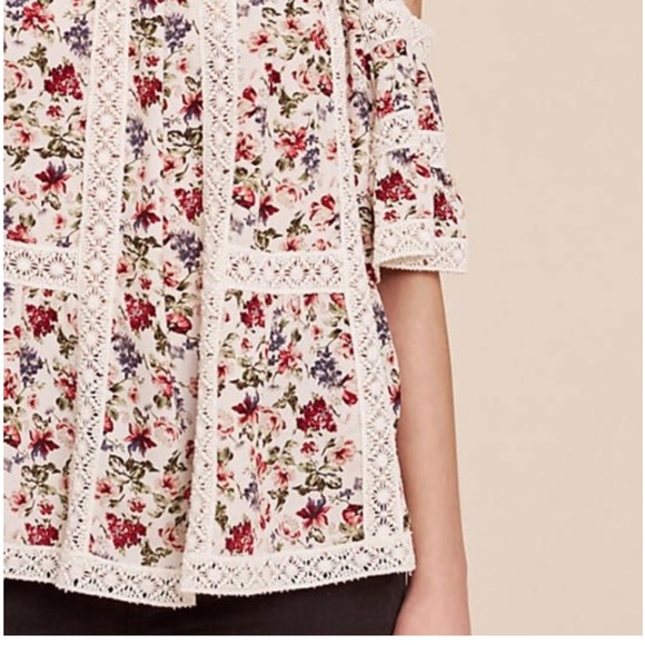 ANTHROPOLOGIE Blue Tassel Blouse / Size XS - Picture 6 of 9